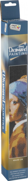 Diamantové malování - Dívka s perlou 40x50 cm - Craft Creative