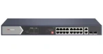Hikvision DS-3E0520HP-E / Switch / 16x Gigabit PoE (4x Hi-PoE) / 2x RJ45 + 2x SFP uplink / 225W / dosah 300m (DS-3E0520HP-E)