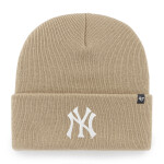 47 Brand Pánská zimní čepice New York Yankees MLB Haymaker Cuff Knit Beige/Khaki
