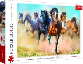 Trefl Puzzle Cválající koně / 2000 dílků - Trefl