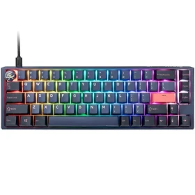 Ducky One 3 Cherry MX-Brown modrá / herní klávesnice / podsvícená / mechanická / drátová USB-C / US (DKON2167ST-BUSPDCOVVVC2)
