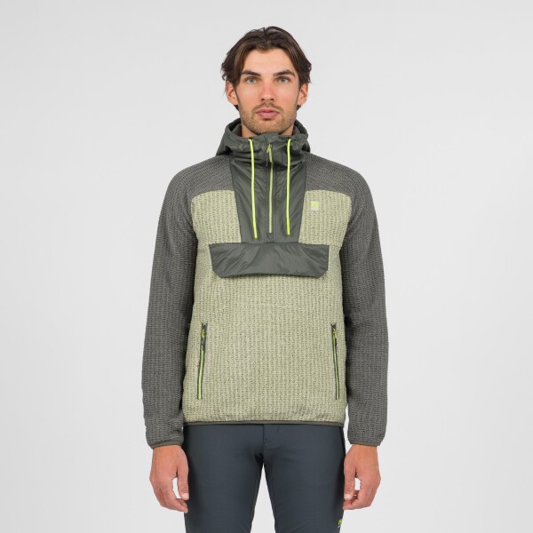 KARPOS Rocchetta Vogue Hoodie Half Zip Fleece, Tea/Castor/Kambaba velikost: L