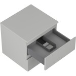 MEXEN/S - Orio koupelnová skříňka pod umyvadlo 50 cm s deskou, 2 zásuvky, šedá mat 91A10-05047-2-BFFC62