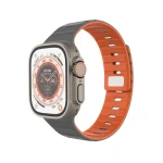 FIXED Magnetický řemínek Silicone Magnetic Strap pro Apple Watch 44/45/46/49mm světle šedý (FIXMST2-434-LGGR)