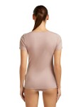 Dámské merino triko s krátkým rukávem ICEBREAKER Wmns Siren SS Sweetheart, Pink Quartz velikost: M