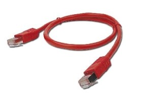 Gembird FTP CAT5E 2m / patch kabel / stíněný s ochranou a opletením / červená (PP22-2M/R)