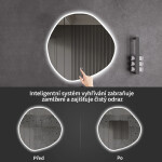 CERANO - Koupelnové LED zrcadlo Granio - Ø 60 CER-665995