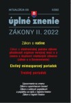 Aktualizácia II/9 2022 e-Government Civilný mimosporový poriadok