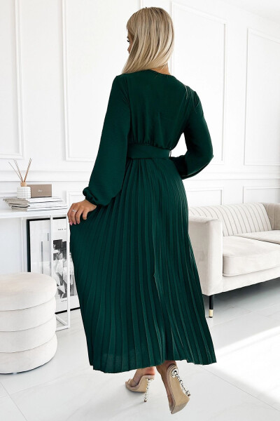 Dámské šaty 504-3 VIVIANA - Numoco basic zelená Univerzální