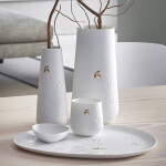 Räder Porcelánová váza Flower 25 cm, bílá barva, porcelán