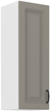 Horní skříňka Stilo 30 G-90 1F Barva korpusu: Bílá, Barva dvířek: Clay Grey