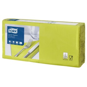 TORK 477840 papírové ubrousky 33x33 cm 2 vrstvy 200 ks barva limetka