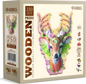 WOODEN CITY Dřevěné puzzle Módní jelen