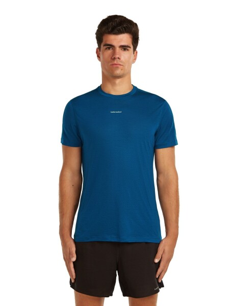 Pánské merino triko s krátkým rukávem ICEBREAKER Mens 125 Cool-Lite Speed SS Tee, Atlantis velikost: S