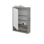 Dřevojas - Jednodveřová galerka FOCUS GAOE 50 - D01 Beton / Pravé 282875P