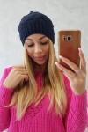 Fleecová čepice Sandra K210 navy blue UNI