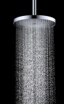 Kielle - Oudee Hlavová sprcha 260, 1 proud, sprchové rameno 35 cm, chrom/černá 20102SE0