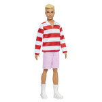 BRB MODEL KEN - ČERVENOBÍLÉ PROUŽKOVANÉ TRIKO