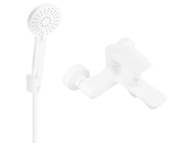 MEXEN - R40 Royo vanová baterie se sprchou set, bílá 7223R40-20