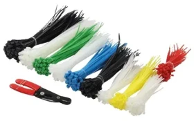 LogiLink sada stahovacích pásek mix barev / Stahovací pásky / 600 ks / 5 délek / Nylon (KAB0019)