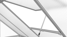 Polykarbonátový skleník LanitPlast Sarana 6×8, PC 4 mm (stříbrný)