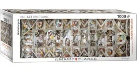 EUROGRAPHICS Panoramatické puzzle Strop Sixtinské kaple