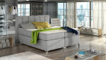 Boxspring Basilio Rozměr: 180 x 200 cm, látka: Riviera 36, Varianta: Bez LED osvětlení