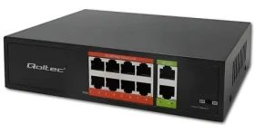 Switch FAST Ethernet PoE 8x RJ45 / Switch / 2x RJ45 Uplink / 120W PoE / 10/100 Mb/s (52290)