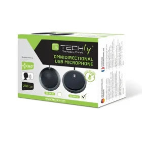Techly ICC SH-22 černá / Stolní mikrofon / konferenční / USB / všesměrový (TLY_362725)
