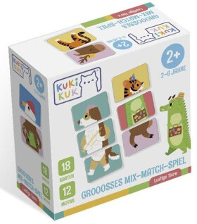Kukikuk Grooosses Mix-Match-Spiel Lustige Tiere