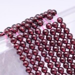 Přírodní granát - třída AAAA - ∅ 6 mm - 1 ks