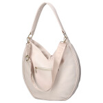 Stylová dámská semišová kabelka na rameno LB Articia, béžová