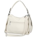 Trendy dámská koženková kabelka na rameno Magdalena, béžová