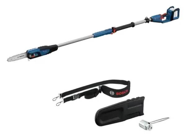 Bosch GKE 18V-25 TP / Aku tyčová prořezávací pila / 18V / Meč 25 cm / Teleskopická rukojeť 2,9 m / Bez aku a nabíječky (06008D6000)