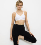 TRIACTION – Sportovní podprsenka bez kostic pro jógu a pilates Triumph WHITE 85D