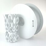 PLA FiberSilk filament bílý Pearl metallic 1,75 mm Fiberlogy 850 g