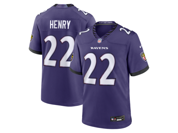 Nike Dres Derrick Henry #22 Baltimore Ravens NFL Game Purple Velikost: 5XL
