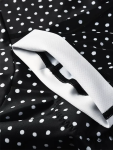 Cyklokraťasy CYCOLOGY Polka Dot, černé, dámské (Motiv Polka Dot, velikost XXL)