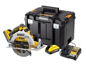 DeWalt Aku kotoučová pila POWERSTACK / Aku kotoučová pila / 18V / kotouč 190mm / 2x 5.0Ah / nabíječka / kufr (DCS573H2T)