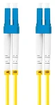 Lanberg SM žlutá / Optický patch kabel / LC/UPC-LC/UPC / Duplex / G657A1 / 1 m (FO-LULU-SD11-0010-YE)