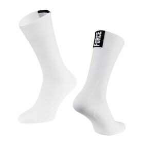 Ponožky FORCE SECTOR, bílé, velikost L/XL (barva bílá)