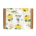 Blossombs Dárková sada semínek slunečnic Hooray – 7 ks, žlutá barva, papír