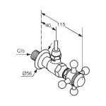 KLUDI - Adlon Rohový ventil, chrom 518430520