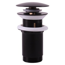 RAV Slezák - Výpusť umyvadlová CLICK-CLACK 5/4", Černá - matná MD0484CMAT MD0484CMAT