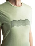 ICEBREAKER Wmns Merino 150 Tech Lite III SS Tee Contour Waves, Glazen (vzorek) velikost: S