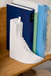 Räder Porcelánová zarážka na knihy Stairs, bílá barva, porcelán