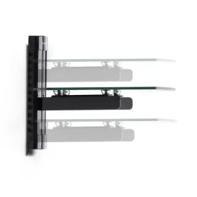 StarTech nástěnná polička pod TV černá / Polička pod TV / nosnost 7 kg / 250x360x217 mm (1B-WALL-MOUNT-SHELF)