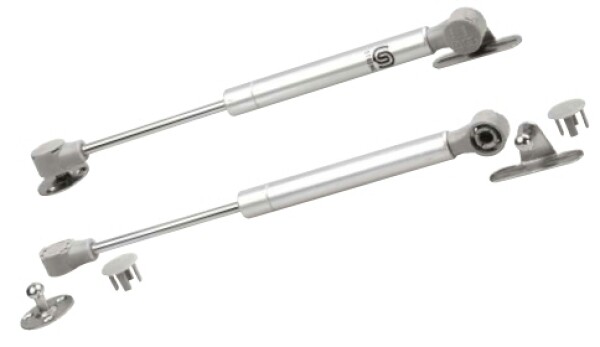 NoName StrongLifts plynová vzpěra, pro horní výklop, polohovací, 245mm/120N, bílá barva: šedý, síla: 120N (284253)