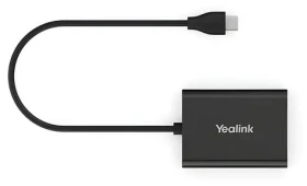 Yealink EHS61 / Ovládací adaptér / pro headsety WH62/63 / černá (1308113)