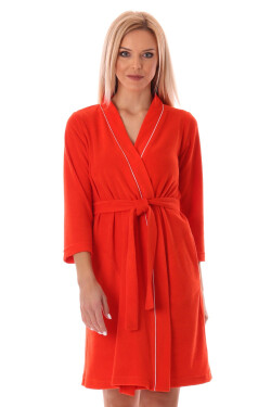 Dámský župan Bari krátké kimono cherry tomato Vestis